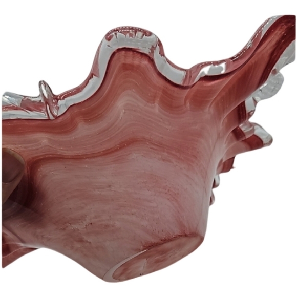 Blown Glass Pink Decorative Bowl - Picture 9 of 14